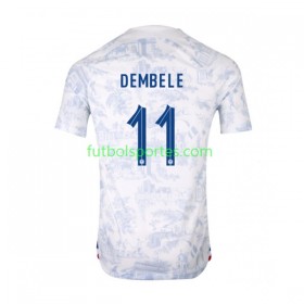 Camiseta Francia Dembele 11 Segunda Equipación Copa Mundo 2022